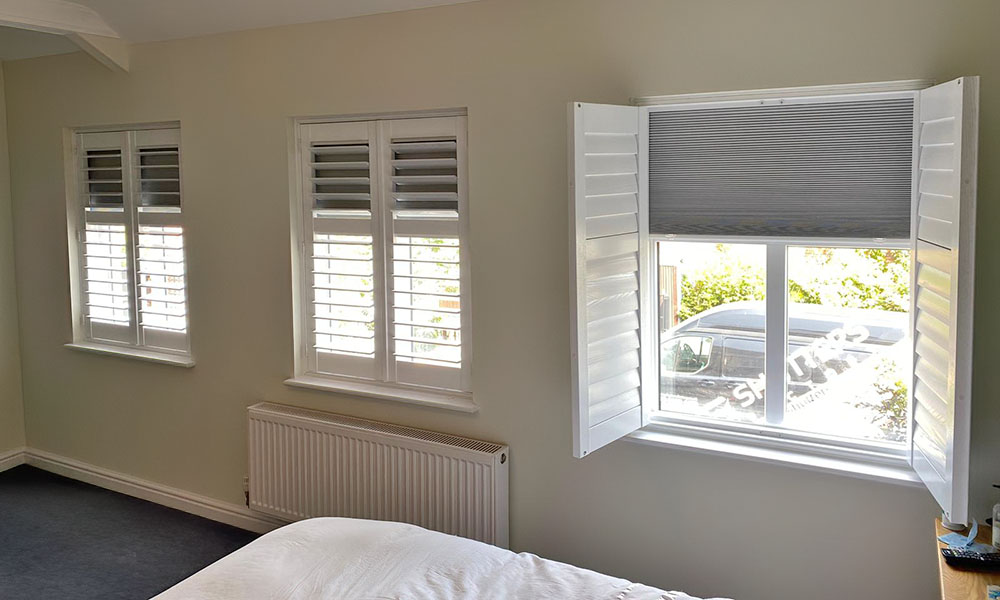 shutters with blackout blinds
